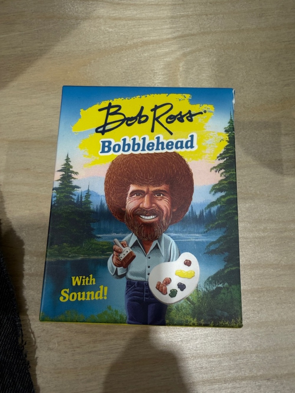 Bob Ross Bobblehead With Sound - Blue & Yellow Box